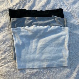 3 tube tops size m